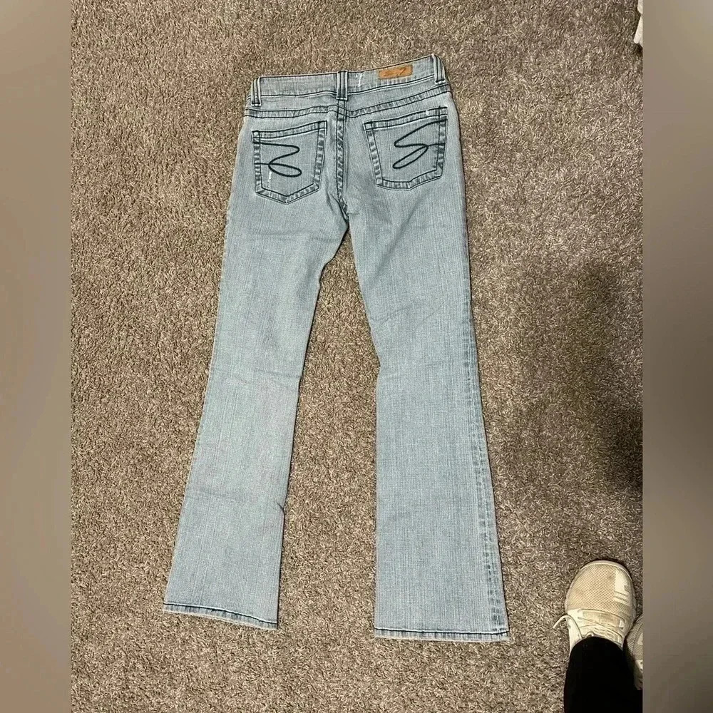 SEVEN7 Women’s Cotton Flare Light Denim Jeans size 28 - Picture 12 of 16